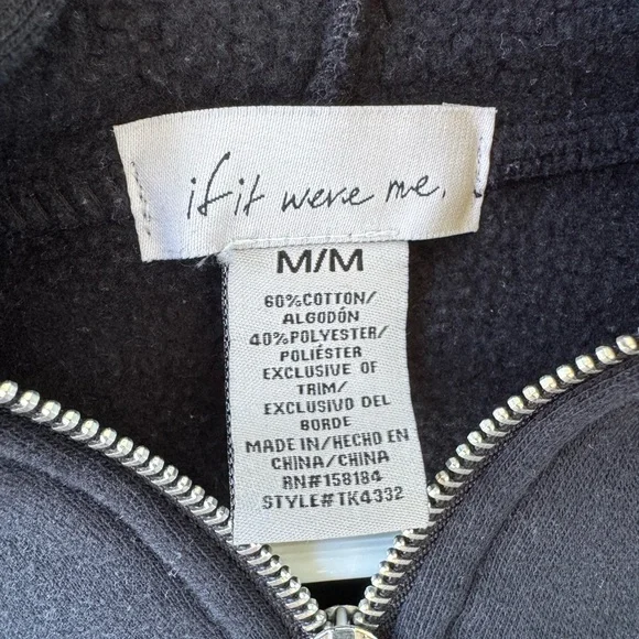 Black Ghost Zip-Up Hoodie - Picture 4 of 5